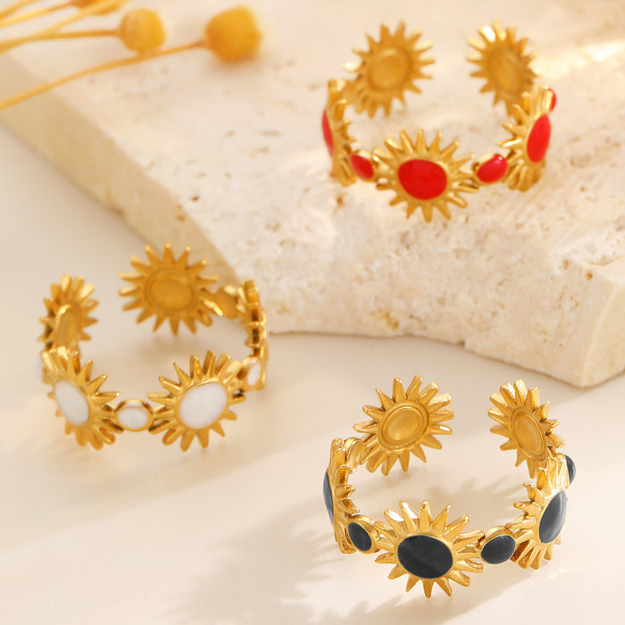 Wholesale stainless steel open design niche simple Rings