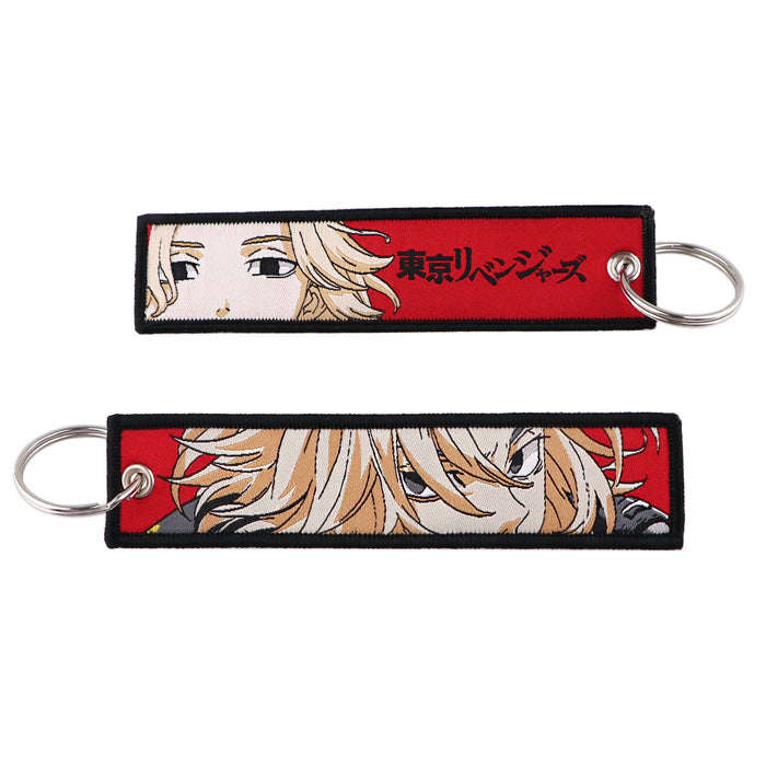 Wholesale Anime Trendy Woven Cloth Lanyard Keychain For Campus Office ID Card