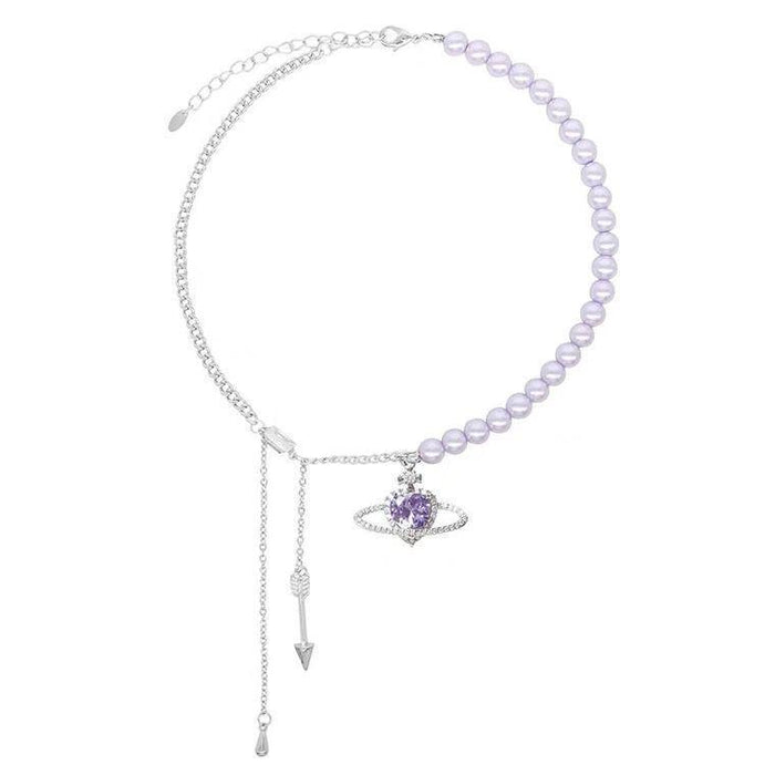 Wholesale Pearl Love Necklaces JDC-NE-yihao013