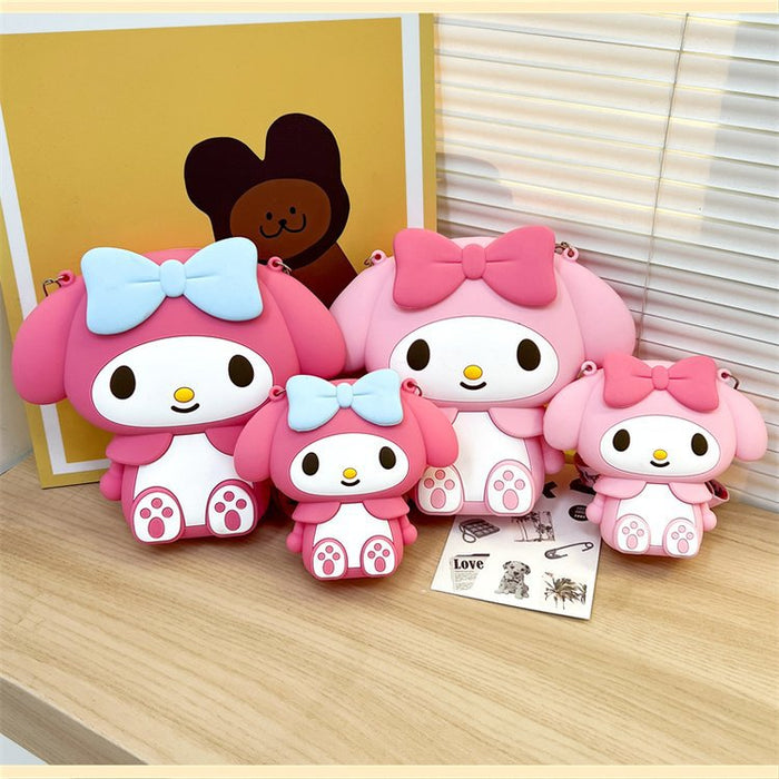 Wholesale Cute round bag, children's silicone crossbody bag, fashionable change bag