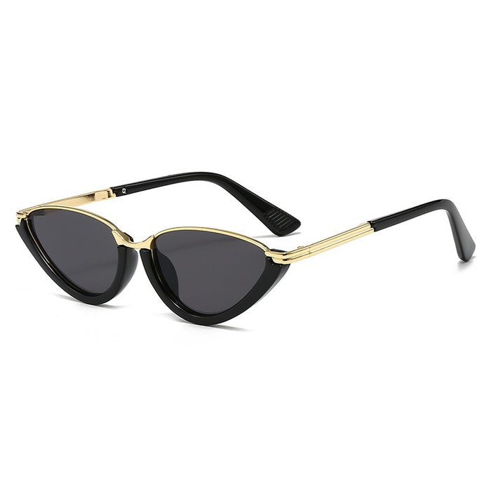 Wholesale Retro Cat Eye Semi-Rim Sunglasses