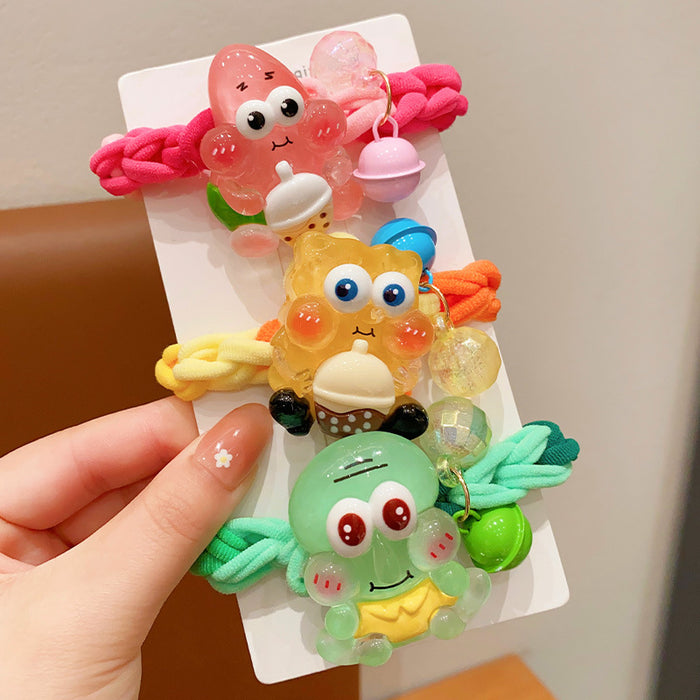 Wholesale Cartoon Cute Multi-color Hair Scrunchies JDC-HS-Daim001