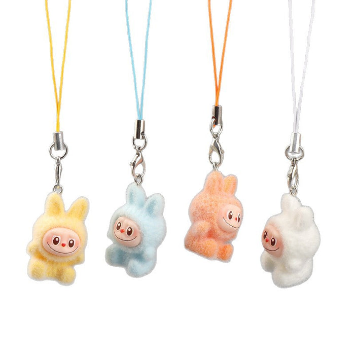 Wholesale Cartoon Velvet Rabbit Keychain Student Backpack Charm