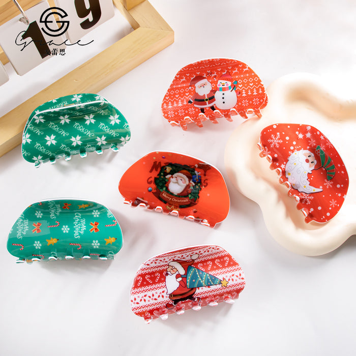 Wholesale Christmas grab clip hair clip back head headdress hairpin