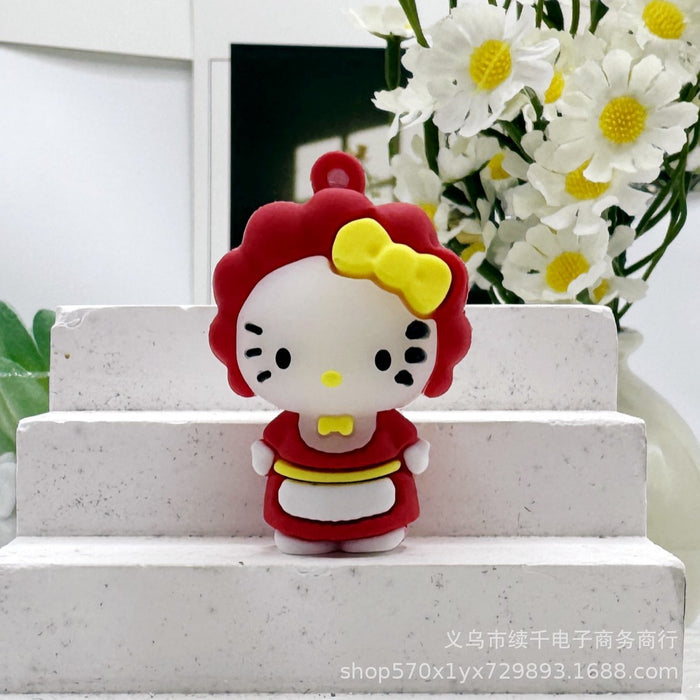 Wholesale Cartoon keychain ring, car keychain, silicone PVC soft rubber