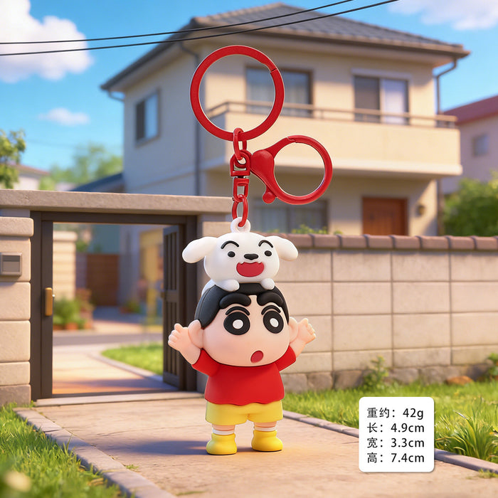 Wholesale Flocking Cartoon Keychain Cute Design Bag Charm Christmas Accessory MOQ≥3