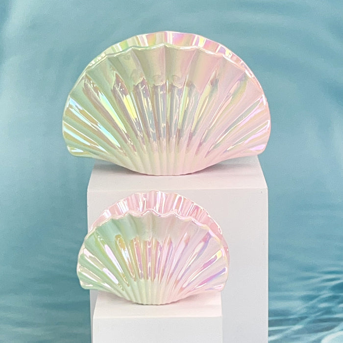 Wholesale Electroplated Plastic Hair Claw Clip with Gradient Shell Design Boutique