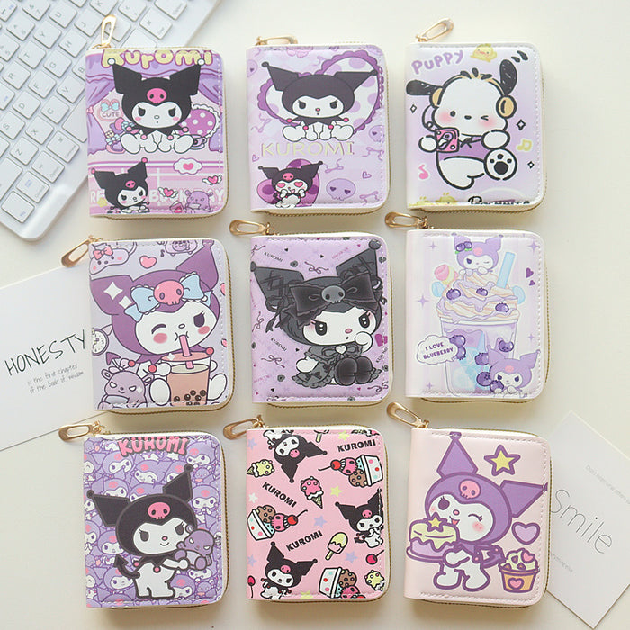 Wholesale Cartoon Anime Cute Short Zipper Wallet JDC-WT-Jumei019