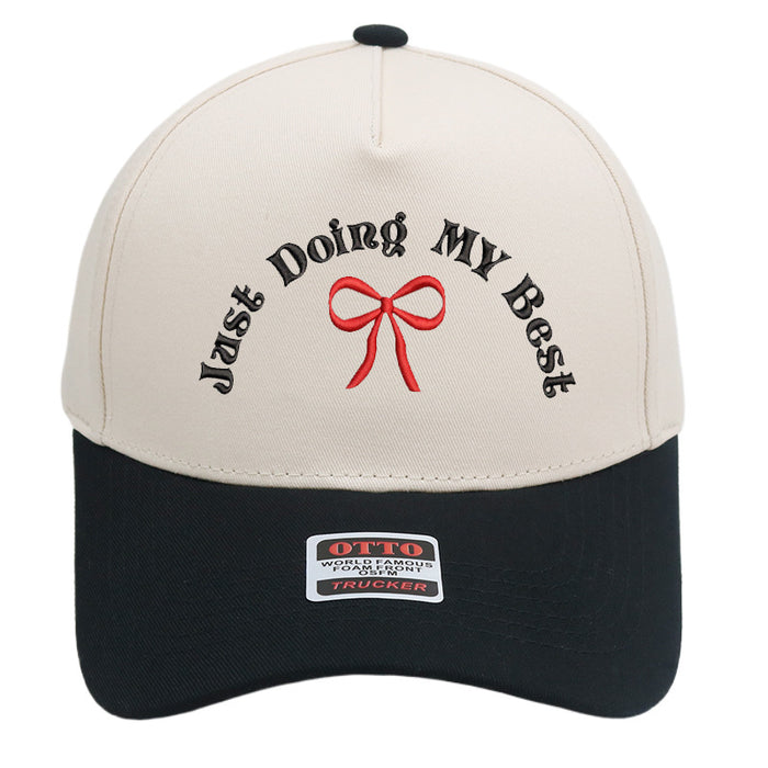 Wholesale Truck driver hat embroidered color blocked baseball cap for men and women casual hat