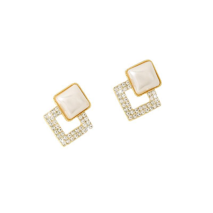Wholesale Alloy geometric square earrings