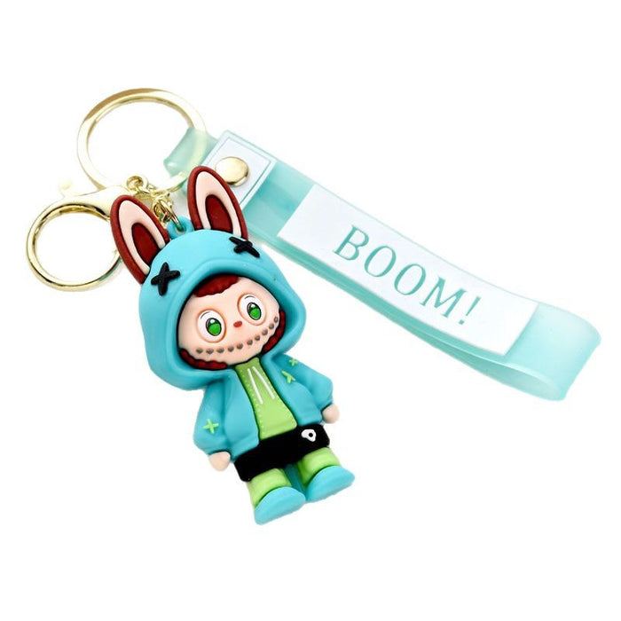 Wholesale Keychain Cartoon Pendant Cute Doll Soft Rubber Backpack Pendant