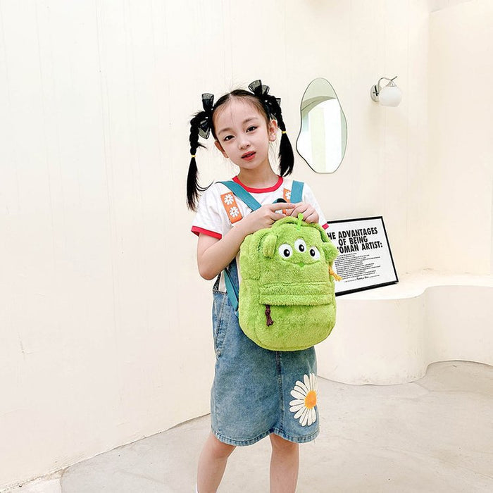 Wholesale Cute Cartoon Large Capacity Student Plush School Bag JDC-BP-YuanDuo058