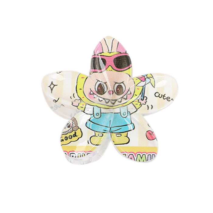 Wholesale Creative Frangipani UV Printed Hair Clip