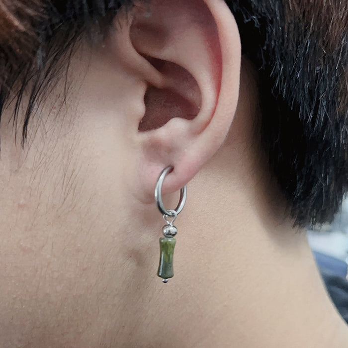 Wholesale Bamboo Pearl Earrings Ear Buckle Earrings