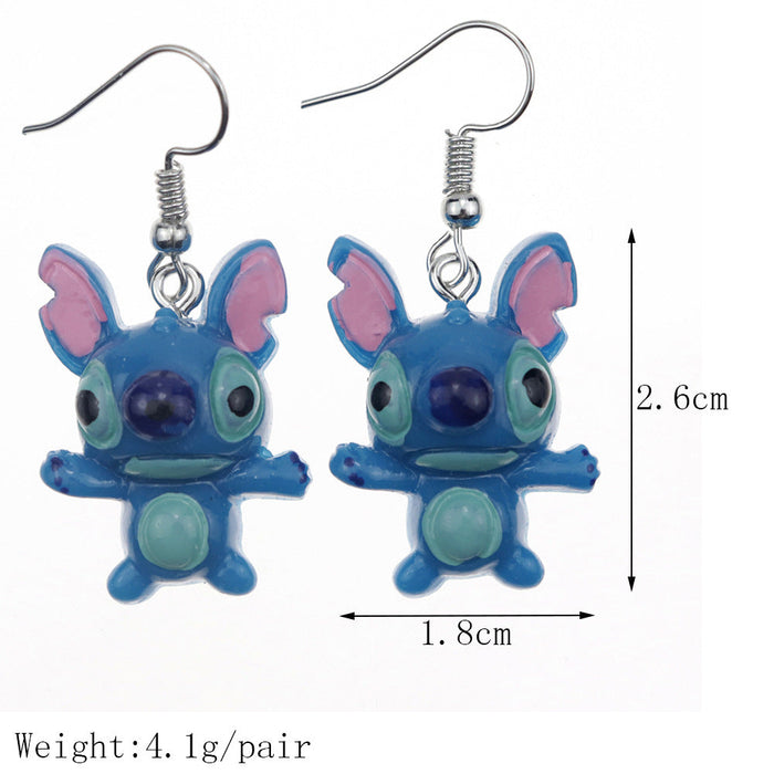 Wholesale Resin Earrings Cute Cartoon (S) JDC-ES-niqing004