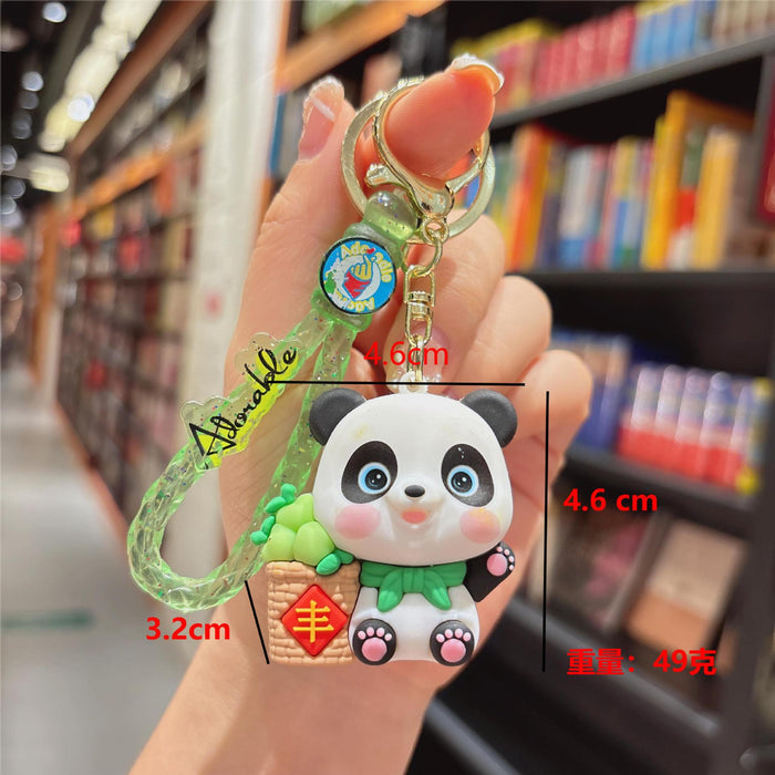 Wholesale panda key chain pendant bag key chain small pendant