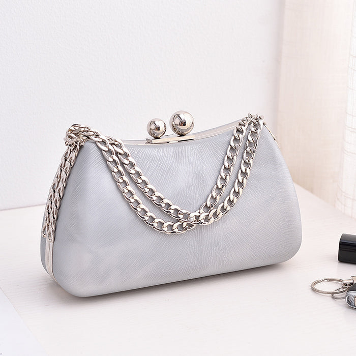 Wholesale Specialty PU Dinner Bag European and American Fashion Party Bag, High-end Feel Large Chain Bag JDC-SD-YX002