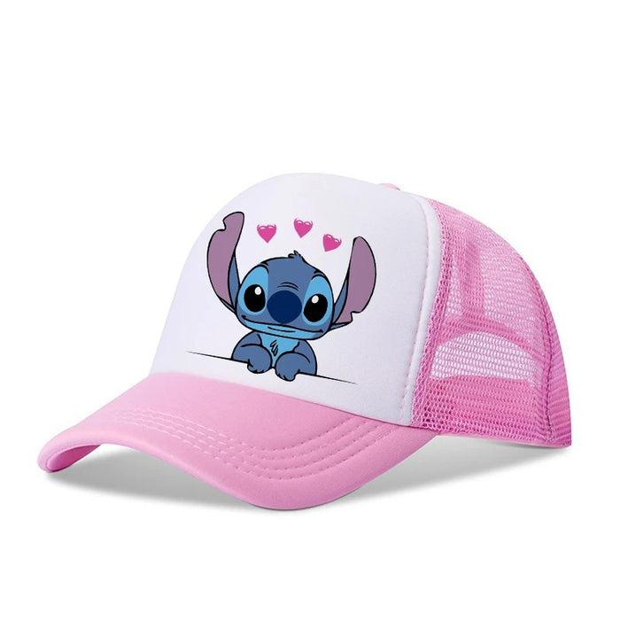 Wholesale Cartoon print baseball cap net breathable dome cap hip hop sports cap