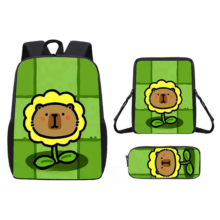 Wholesale Capybara Cute Cartoon Schoolbag  Students Large Capacity Backpack Rucksack