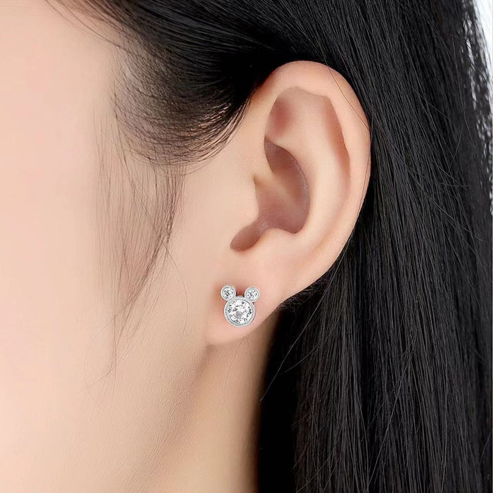 Wholesale Sparkling Zircon Silver Ear Nail Ear Jewelry