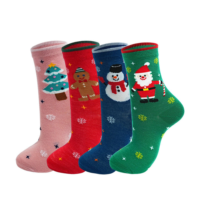 Wholesale cartoon Christmas socks Christmas socks elk mid-calf socks Christmas