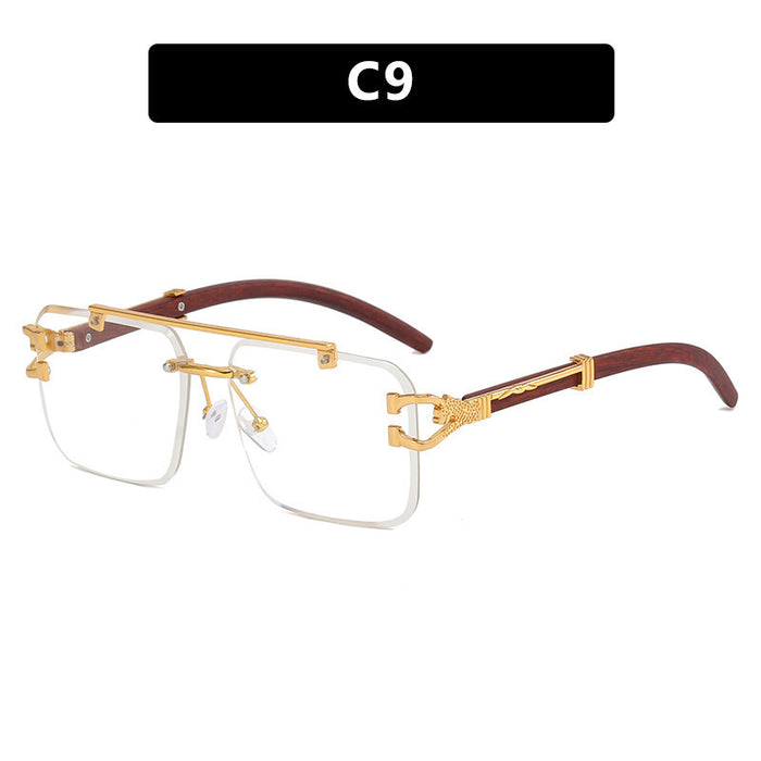 Wholesale Sunglasses frameless cut square sunglasses fashion sunglasses