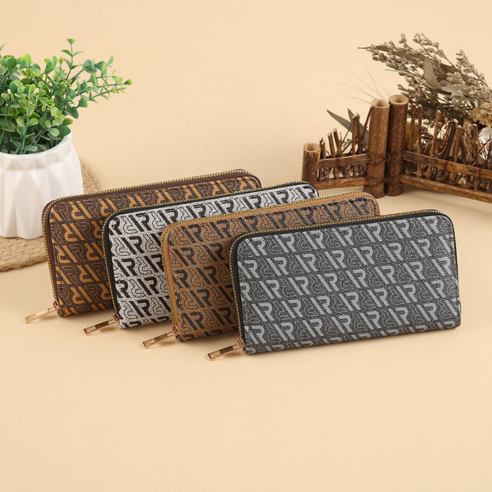 Wholesale Stylish PU Leather Multi-function Long Wallet with Card Slots MOQ≥3