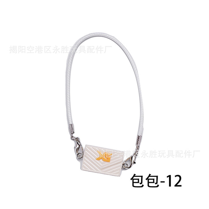 Wholesale Doll  Clothes Knitted Sweater with Jeans Replacement Keychain Bag Doll