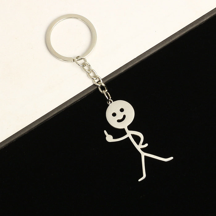 Wholesale Keychains, a pair of high-end personalized cute and quirky backpack pendants