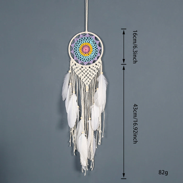Wholesale Bohemian Dreamcatcher Wall Hanging Beige Cotton Rope Home Decor