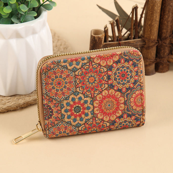 Wholesale Multi-Layer PU Short Wallet with Geometric Pattern Fashionable Card Holder MOQ≥3