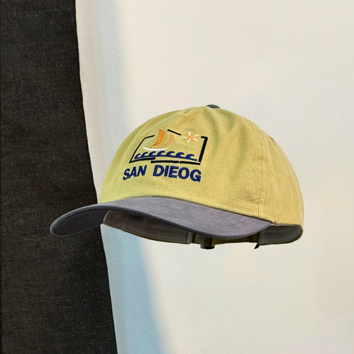 Wholesale Color blocked flat brimmed hat embroidered summer street shading baseball cap duck tongue hat