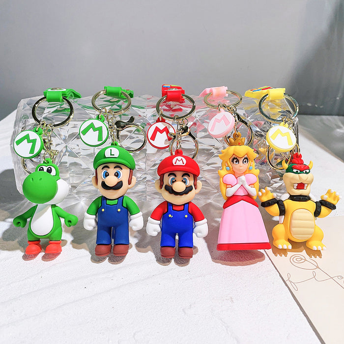 Wholesale Cartoon Anime PVC Keychain Cute Couple Car Pendant Bag Pendant