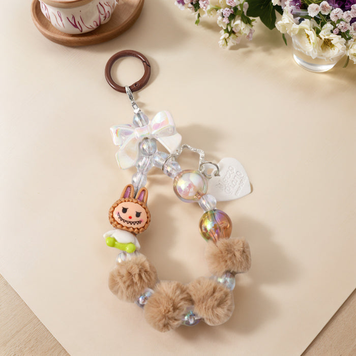 Wholesale Cartoon cute Beaded Keychain