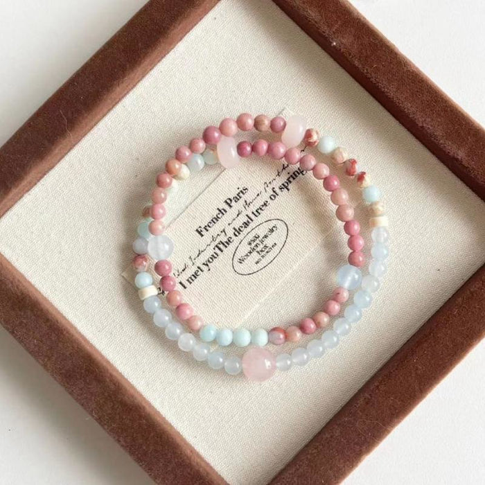 Wholesale Beaded bracelet with double-layer design, light luxury and exquisite bracelet