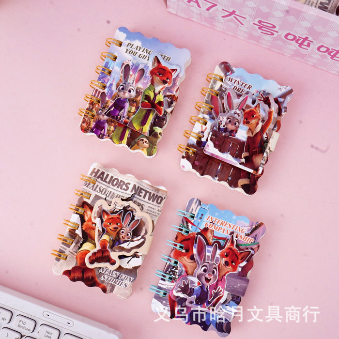 Wholesale A7 Spiral Notebook 100 Pages Cartoon Portable Notepad for Students Casual Gift