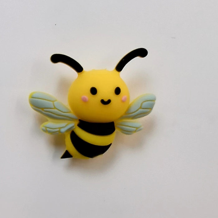 Wholesale 100PCS Bee Silicone Cartoon 3D Focal Beads JDC-BDS-Nais288