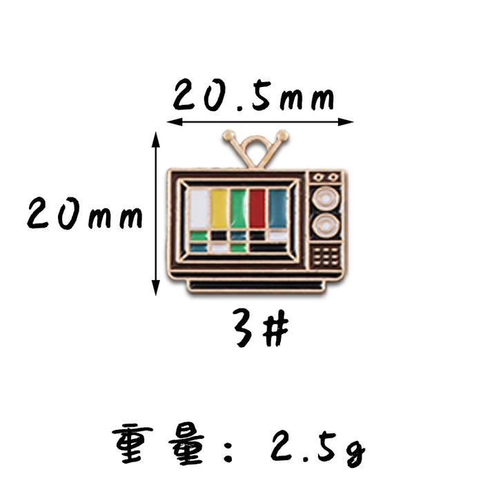 Wholesale 10pcs Nostalgic sewing machine twenty-eight Rod diy alloy oil earrings pendant key chain pendant jewelry accessories