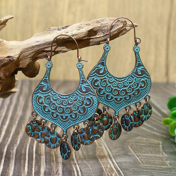 Wholesale Geometric Alloy Tassel Earrings for Women Party Wear Fashion Accessory MOQ≥2