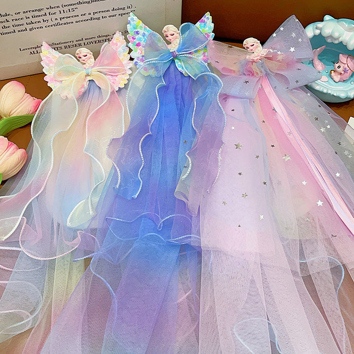 Wholesale Pawl Veil Snow Princess Crown Headwear Hairpin Baby Flower Hair Accessories Hairpin