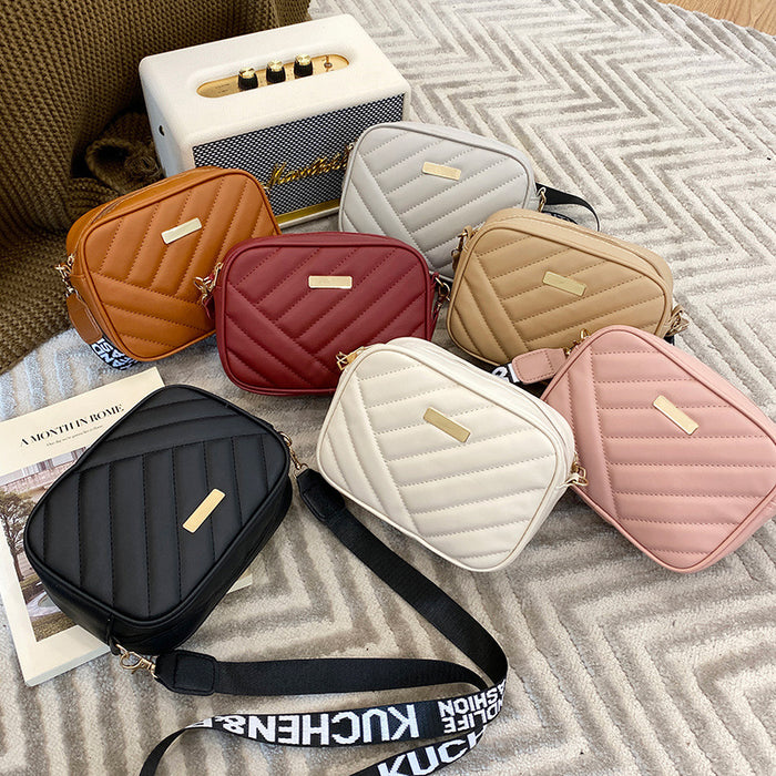 Wholesale Roll Bar Camera Bag Diamond Grid Crossbody Bag Women's New Storage Bag Single Shoulder Phone Bag JDC-SD-SC002