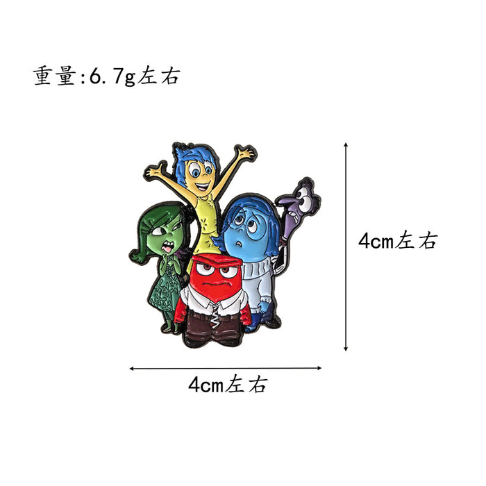 Wholesale Cute cartoon style creative personality film and television cartoon alloy brooch