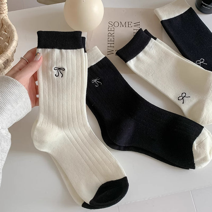 Wholesale Bow socks ballet style tube socks pile socks