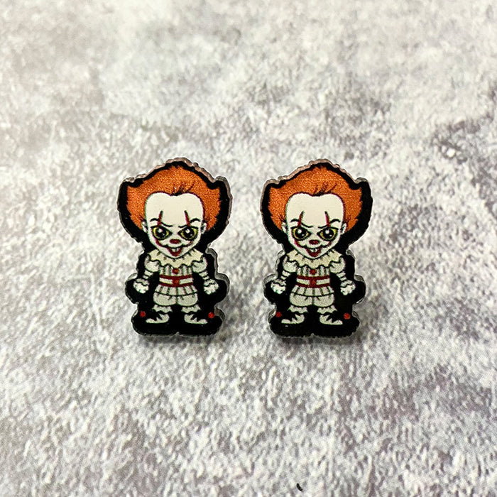 Wholesale  acrylic earrings horror movie characters holiday gift earrings