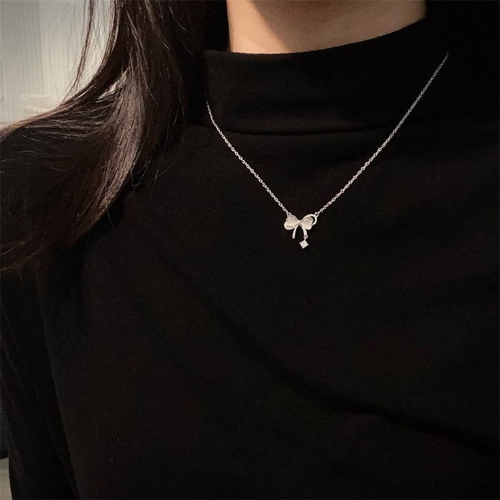 Wholesale  butterfly necklace Women's  niche design clavicle chain girlfriends necklace