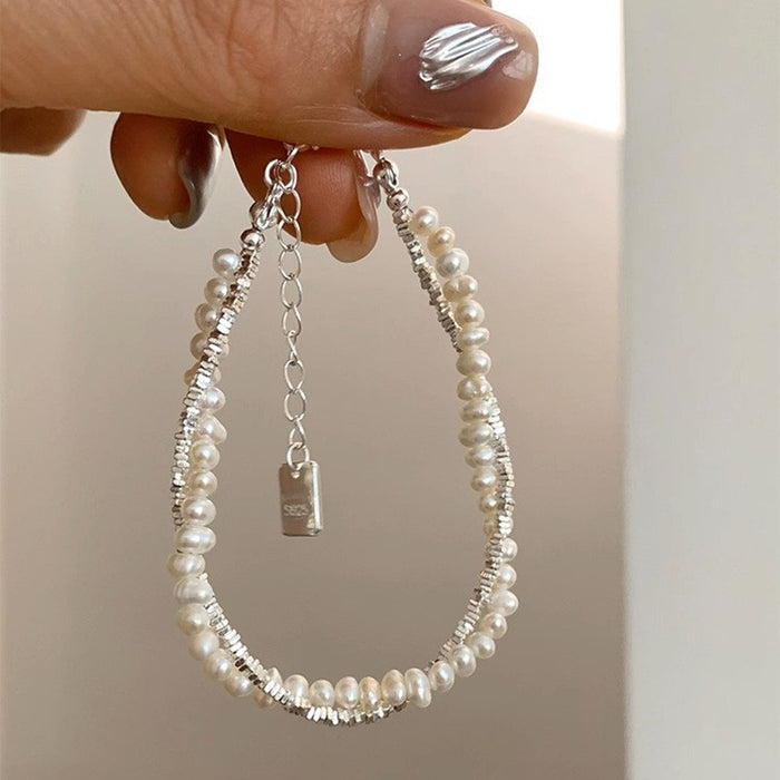 Wholesale Pure silver bracelet, bead, niche temperament, versatile accessory