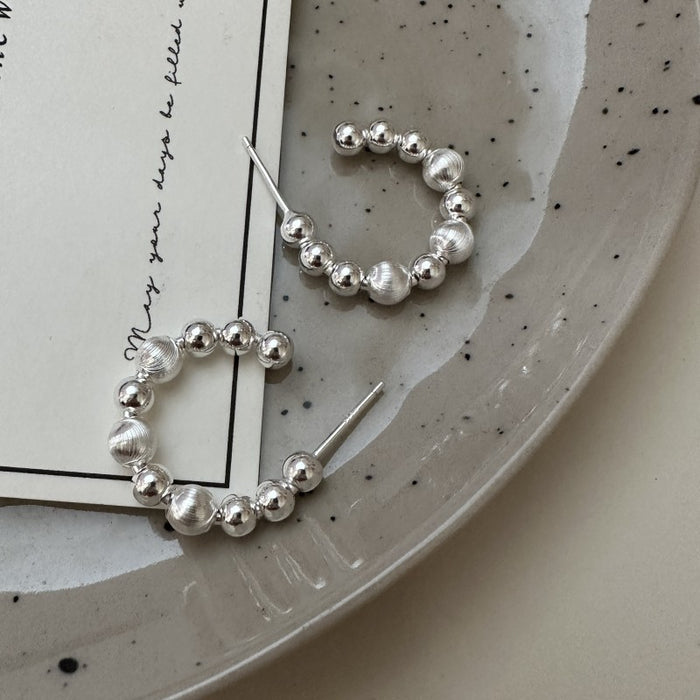 Wholesale  S925 sterling silver cat eyes gradient earrings basic ear jewelry