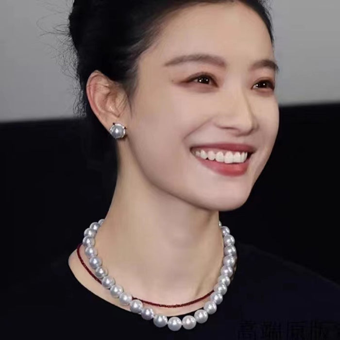 Wholesale Pearl necklace women's magnetic buckle Australian white pearl necklace pearl necklace