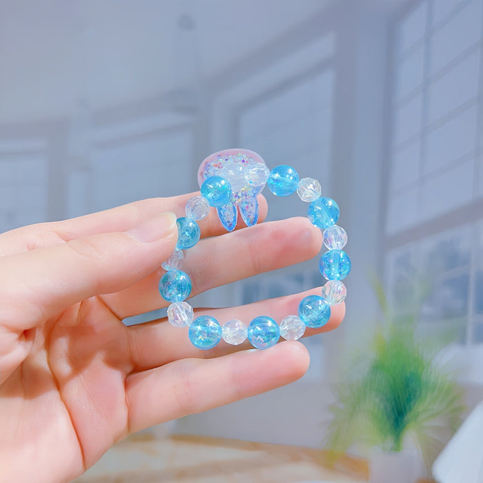 Wholesale 10 pcs Acrylic material flashing cartoon character bracelet for kids.