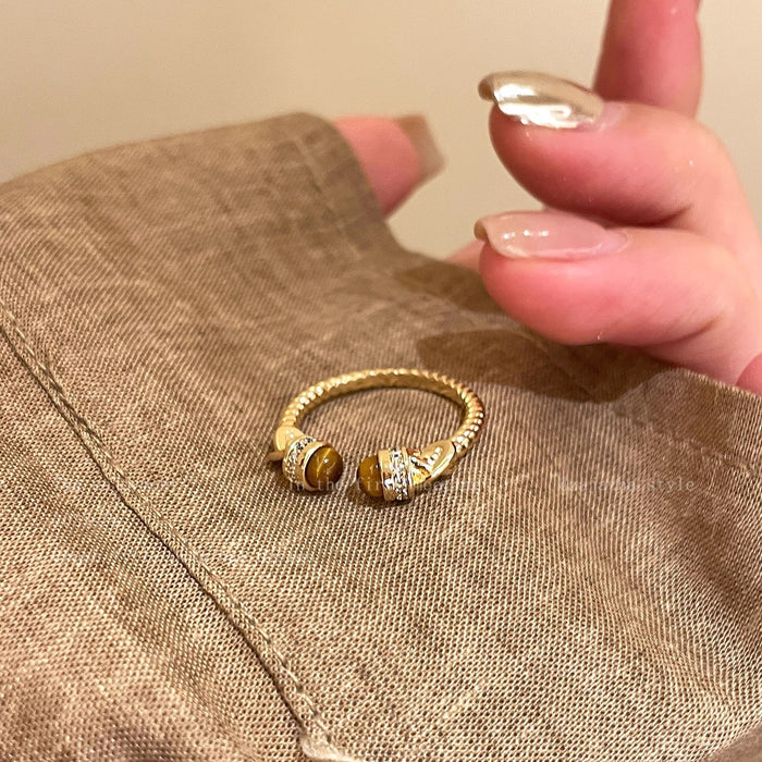 Wholesale Butterfly ring inlaid with zircon